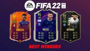 FIFA 22 winger cards and logo