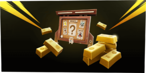 Fortnite Bounty Board and Gold bars